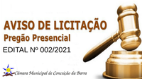 PREGÃO PRESENCIAL Nº 002/2021