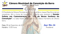 Sessao Solene em comemoração ao Dia de Nossa Senhora da Conceição